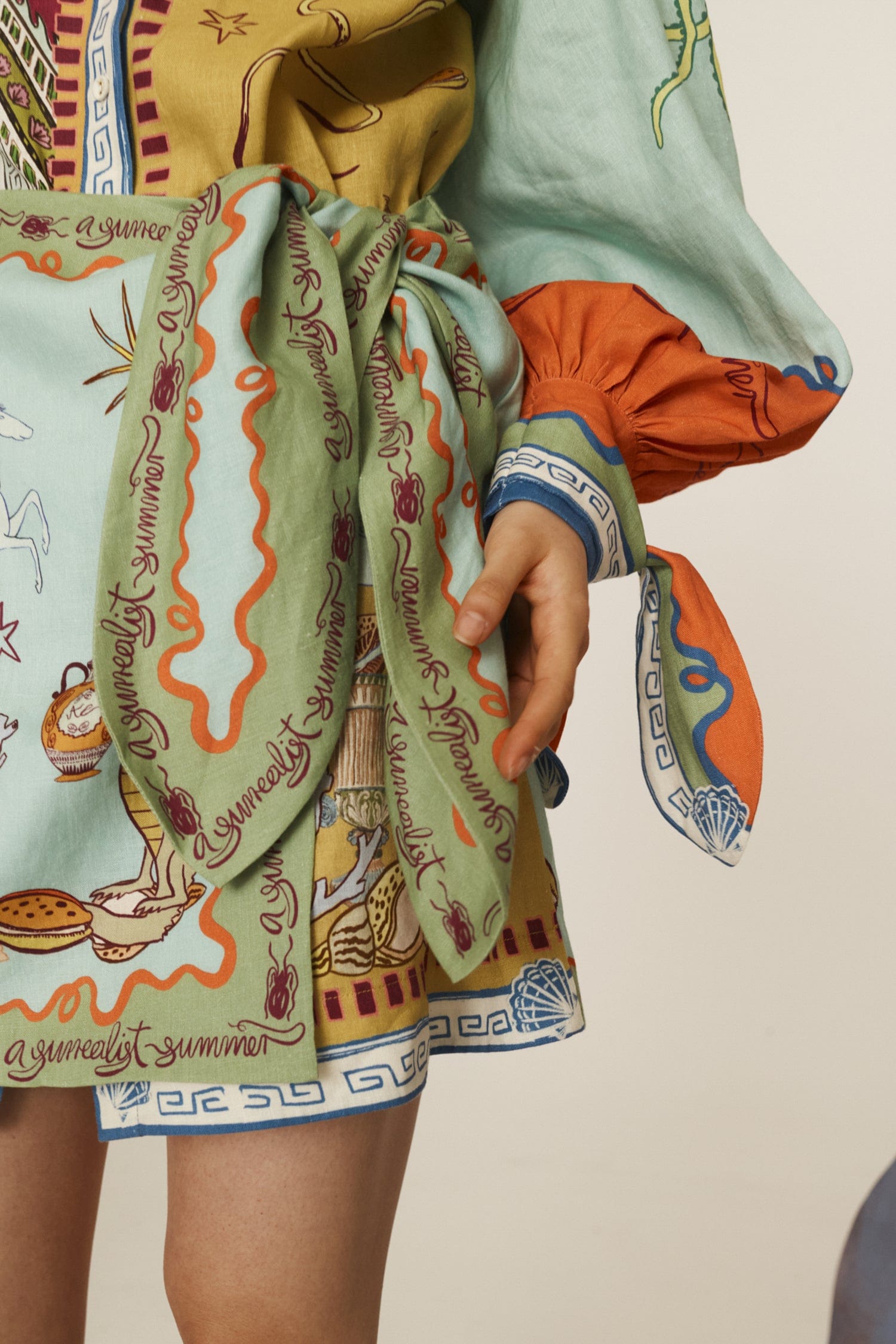 maureen pattern print mini shirt dress