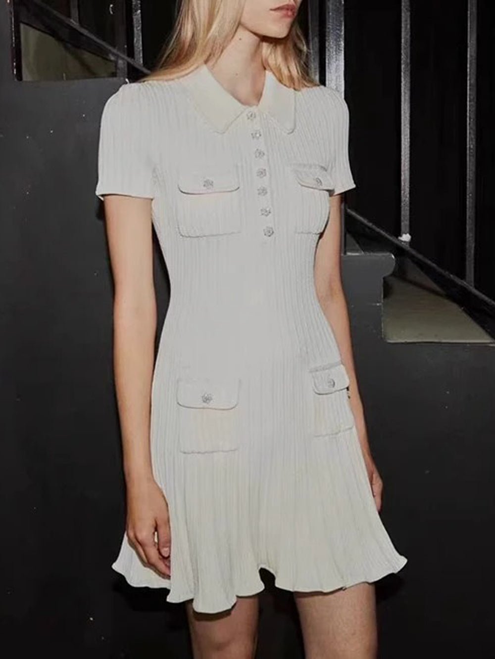 Caitlin Knitted Mini Dress