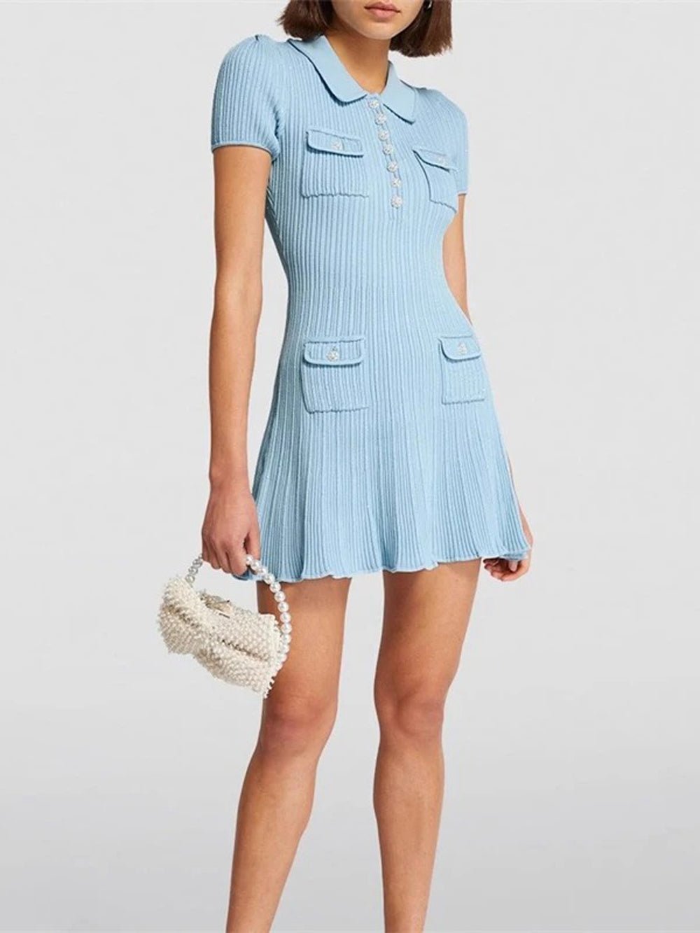 Shop  beautiful dress - Perfect for special occasions | Caitlin Knitted Mini Dress