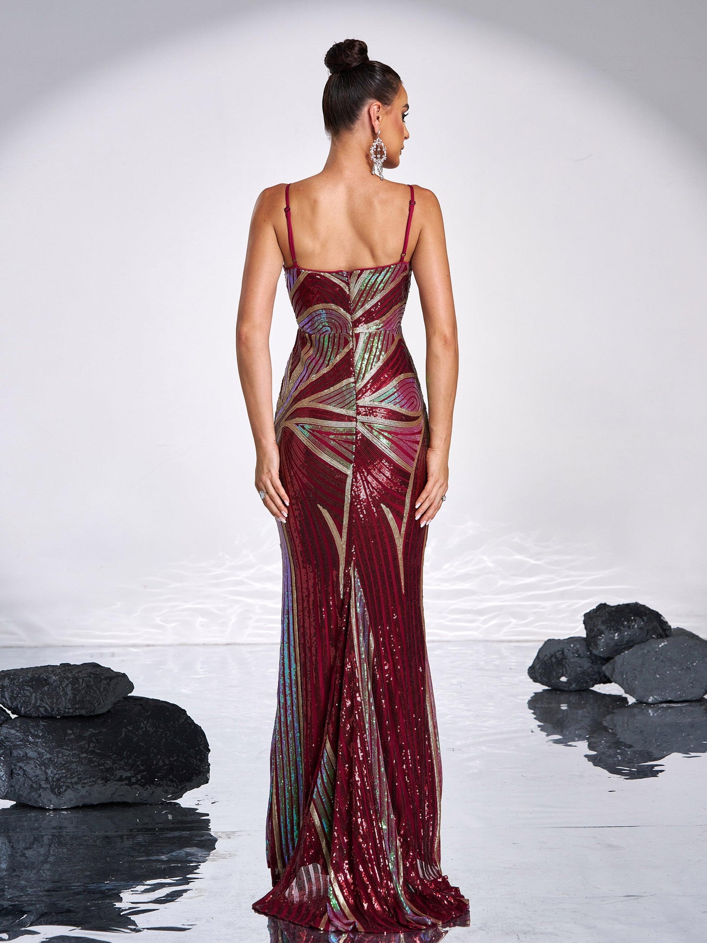 Sexy beautiful dress | Sexy Spaghetti Sequin Prom Maxi Dress - Ideal for special occasions