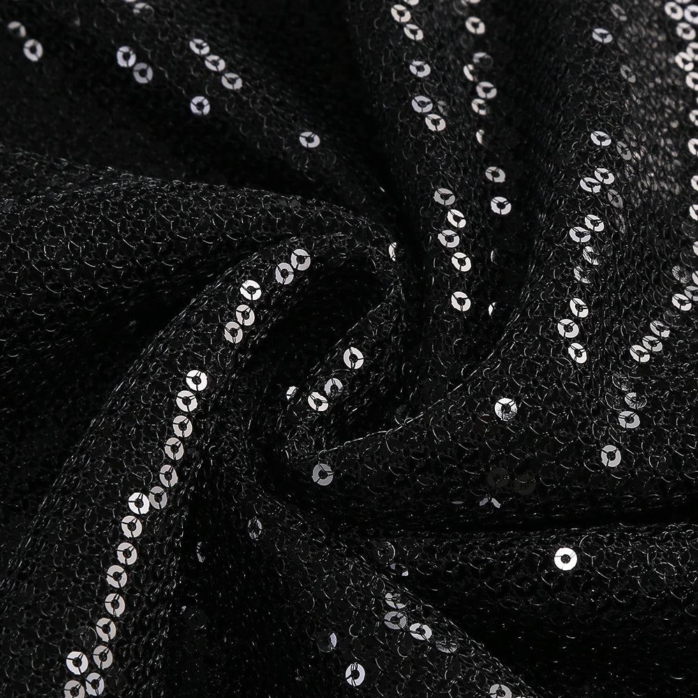 vivien off-shoulder sequin prom maxi dress in black - Stylish black dress for special occasions | Buy Online