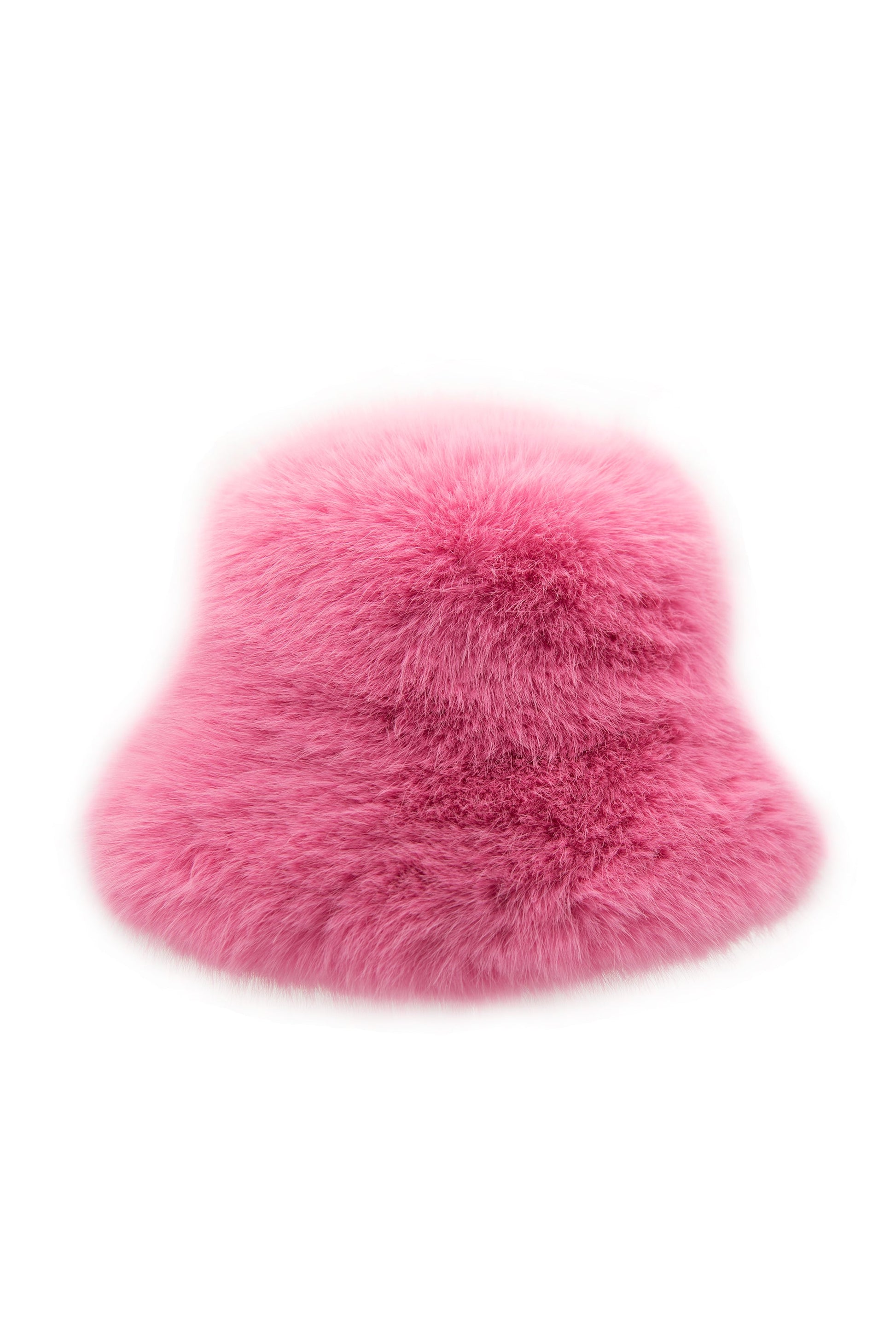 Barbie pink faux fur bucket hat