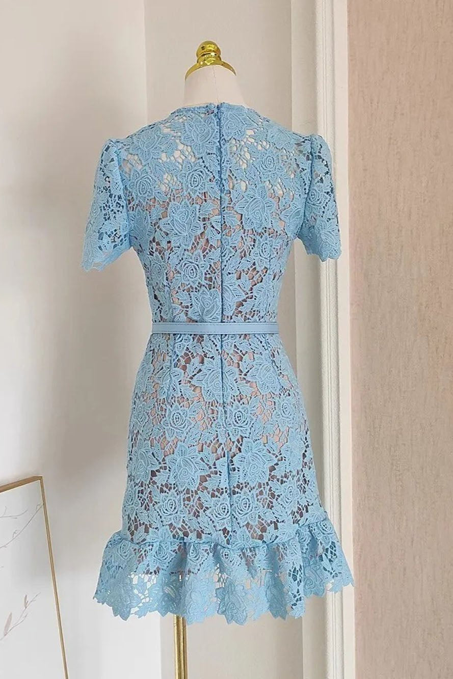 Hallie Diamond Floral Mini Dress