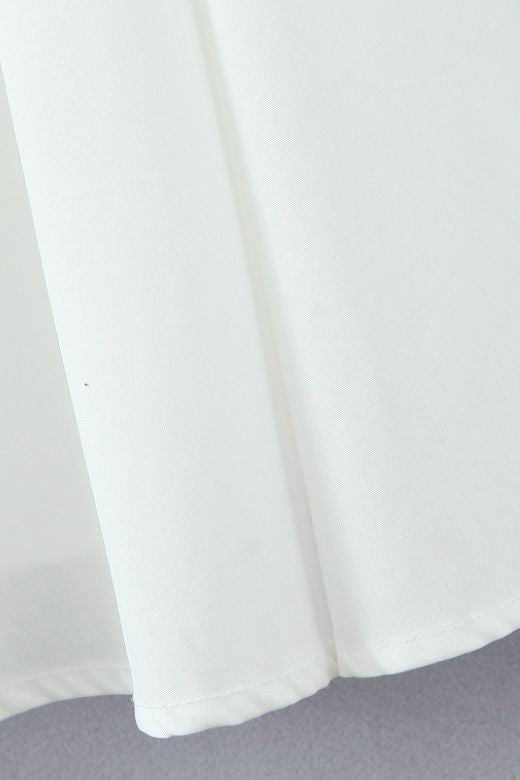 Holland  Midi Dress - White Pearl