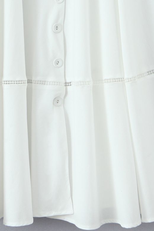 Holland  Midi Dress - White Pearl