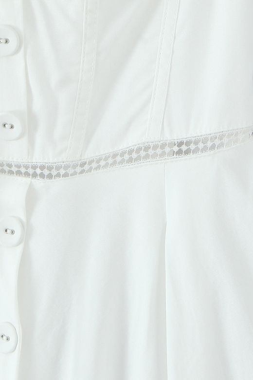 Holland  Midi Dress - White Pearl