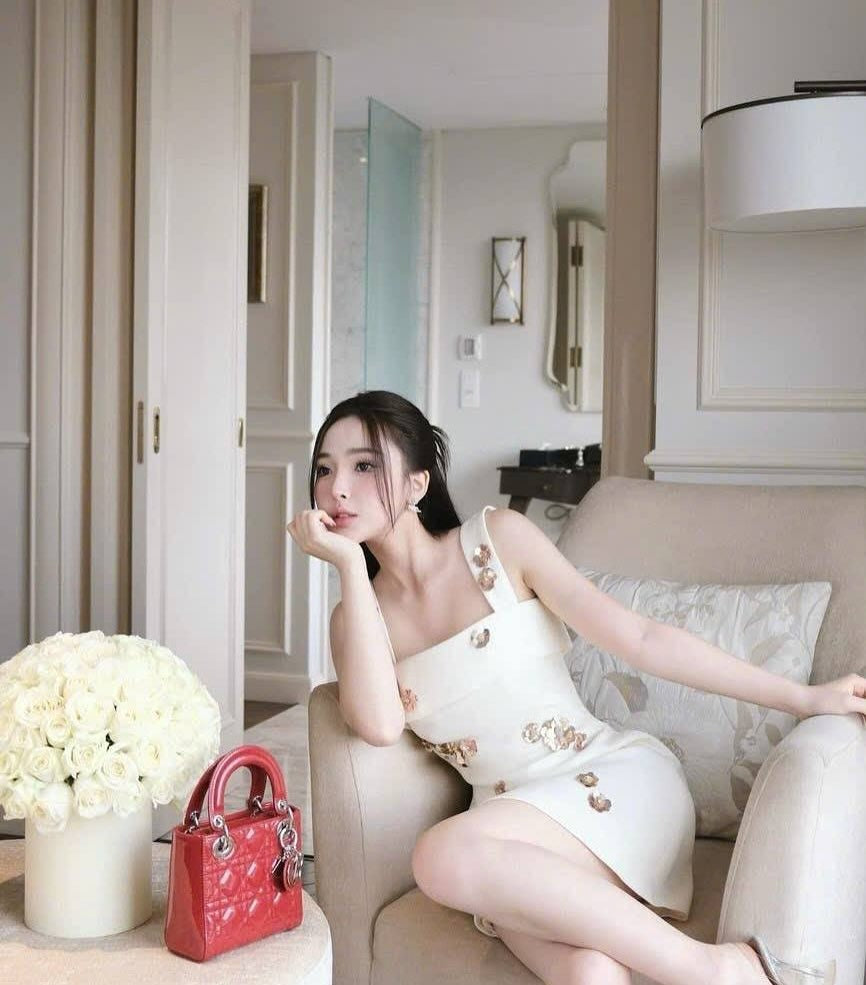 joanna sequin rhinestone flower mini dress in white