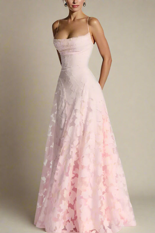 Ellalabel Ivy Bodycon Maxi Dress - Dusty Pink in Dusty Pink - Crafted from High-quality Fabrication- Ideal for Wedding Guest and Formal Galas.