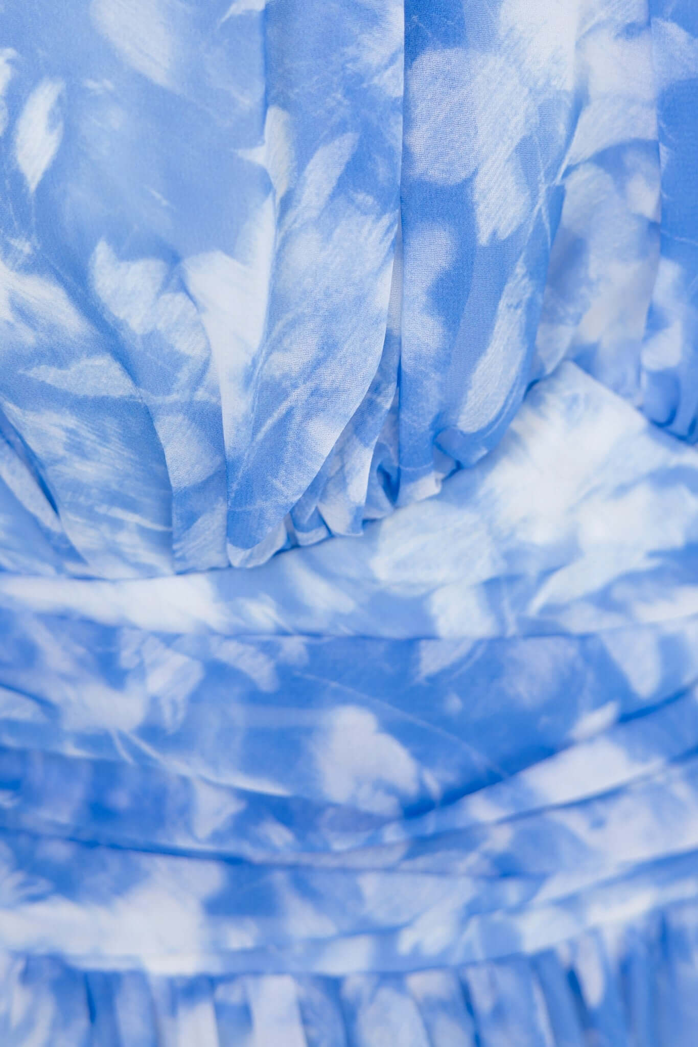 pamela Sleeveless printed backless mini dress in blue